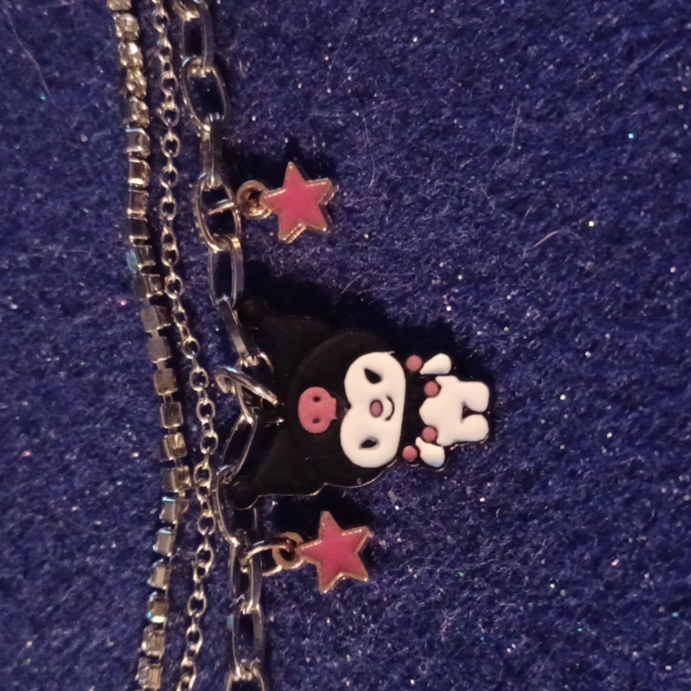 Hello Kitty Kuromi, 3 chain bracelet